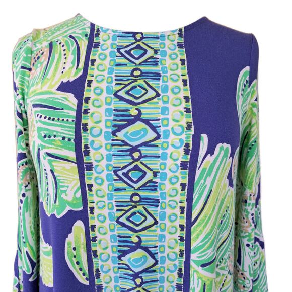 Lilly Pulitzer Latitude Adjustment Ophelia Swing Split Sleeve Mini Dress XS - Picture 8 of 11